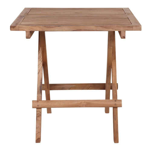 dřevěný odkládací venkovní stolek