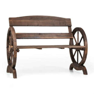 Zahradní dřevěná lavice v originálním designu