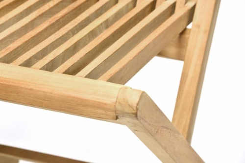 židle skládací z týkového dřeva