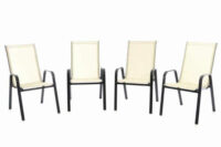 Set 4 ks - zahradní stohovatelná židle