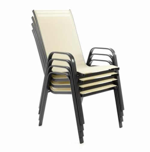 výhodný set - 4 kusy stohovatelné židle