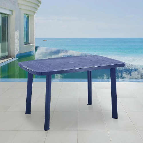 modrý plastový stůl Baumax