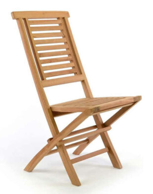 Skládací zahradní židle z teakového dřeva
