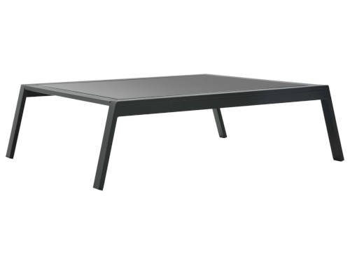 nízký kovový černý stolek