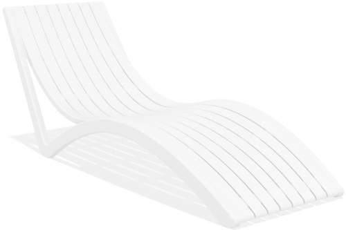 Bílé ergonomické relaxační lehátko