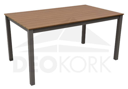 Zahradní stůl kovová konstrukce dřevěná deska